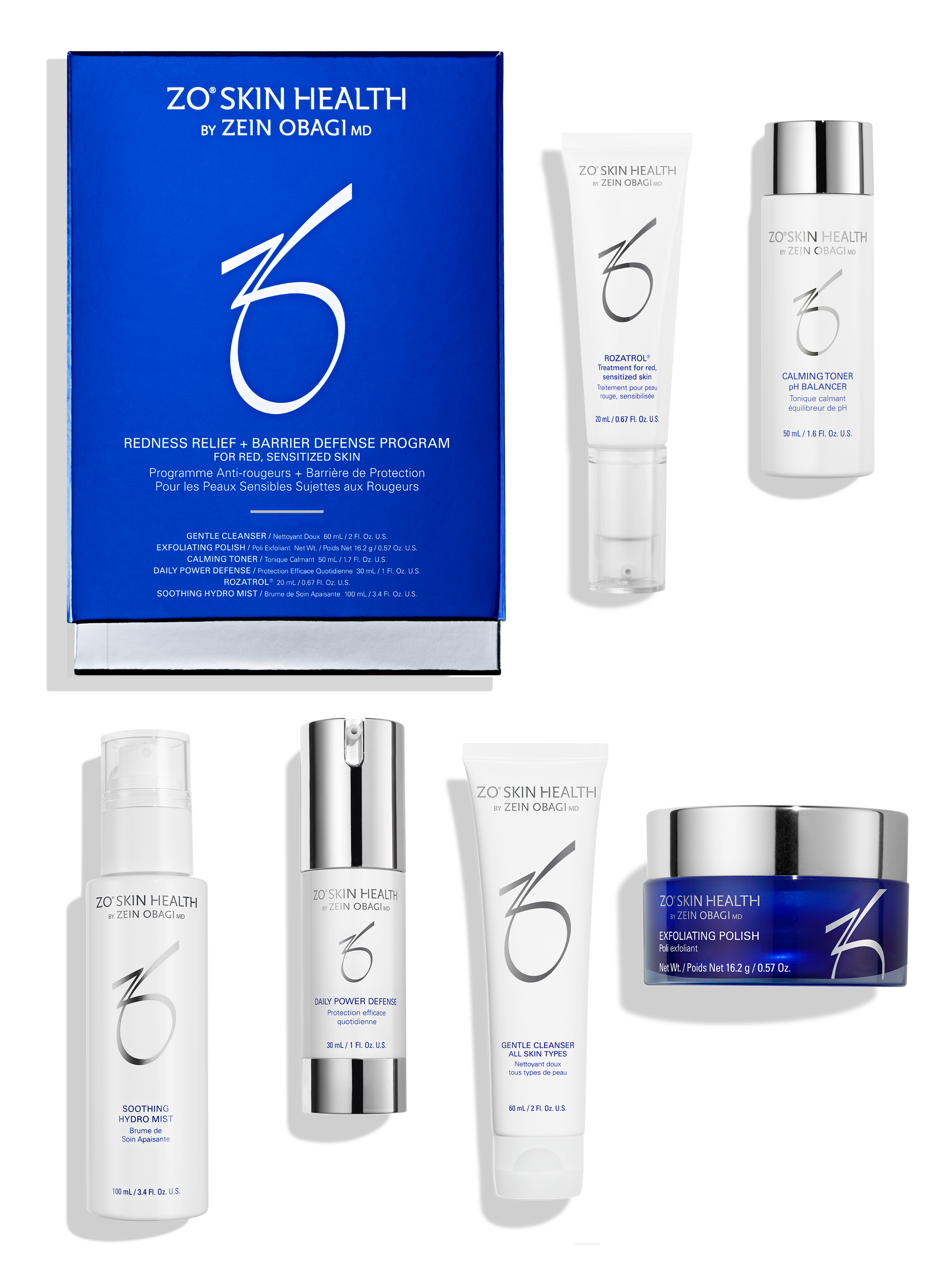 ZO Skin Health — Redness Relief + Barrier Defense Program (6 produits)